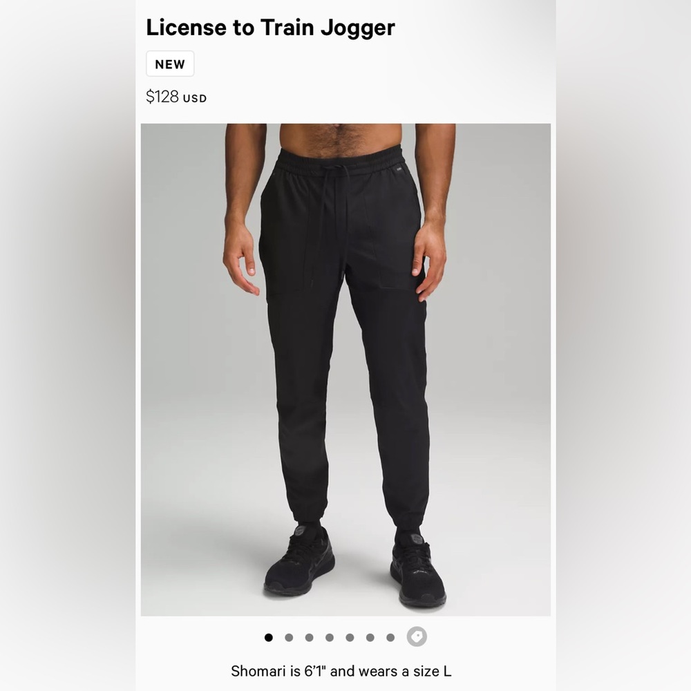 lululemon License to Train Jogger Medium